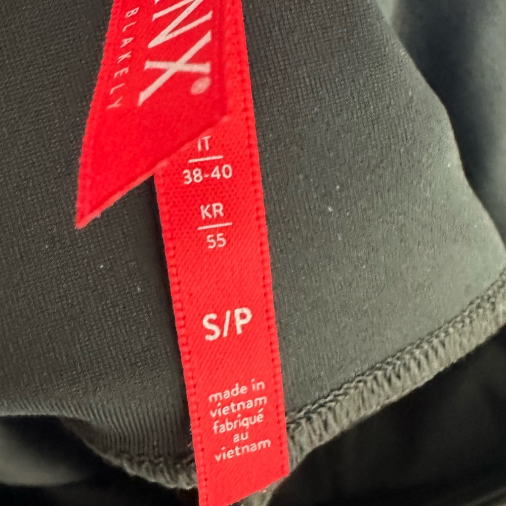 Spanx Black Faux Leather Moto Leggings Size Small - Picture 6 of 7